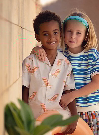 See You at Six Popsicles - cotton - Starlight blue