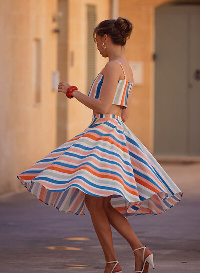 See You at Six Summer Verticals - cotton - Off White