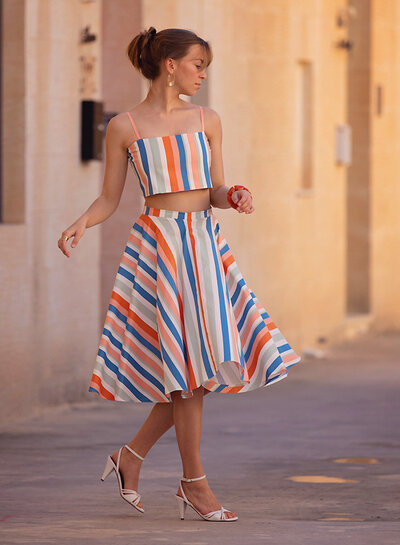 See You at Six Summer Verticals - katoen - Off White