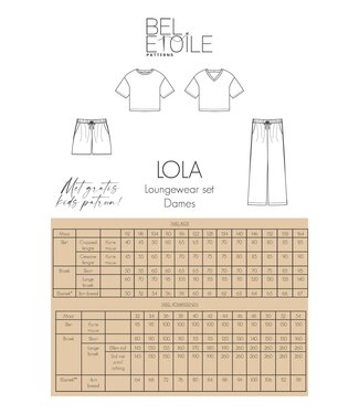 Bel'Etoile Lola Loungewear Set - Paper Pattern