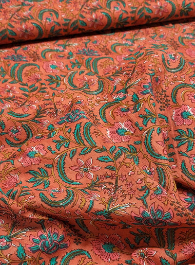 Madeline batik cotton voile - indian garden