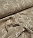 Madeline embroidery tetra - double gauze - zand