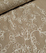 Madeline embroidery tetra - double gauze - zand