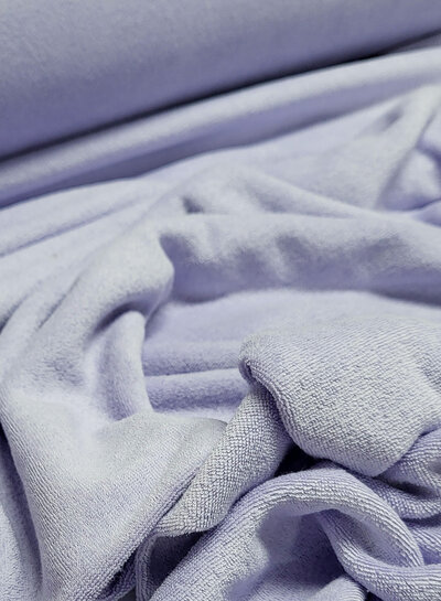 lilac sponge - stretch terry cloth