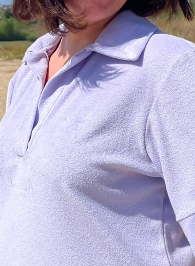 lilac sponge - stretch terry cloth