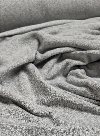 gemeleerd grijs  spons - rekbare badstof