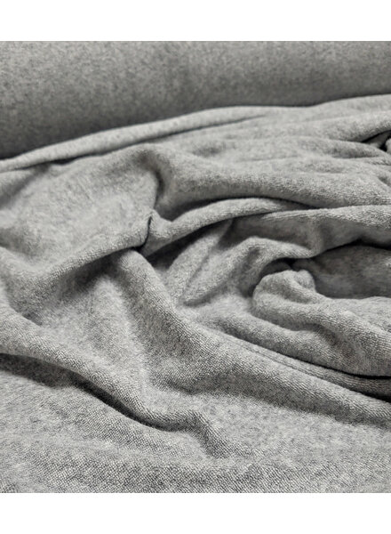 mottled grey sponge - stretch terry cloth