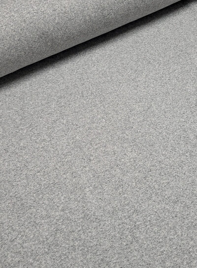 mottled grey sponge - stretch terry cloth