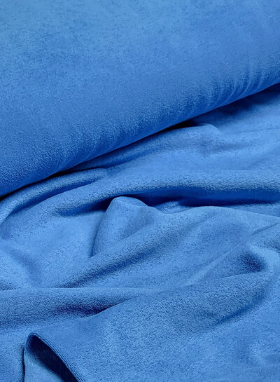 zomerblauw spons - rekbare badstof
