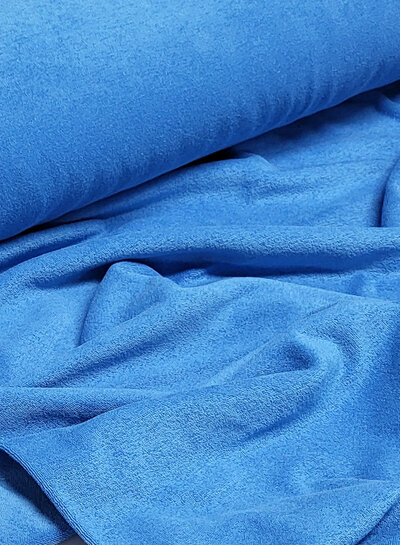 summer blue sponge - stretch terry cloth