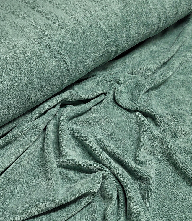 mintgroene spons - rekbare badstof