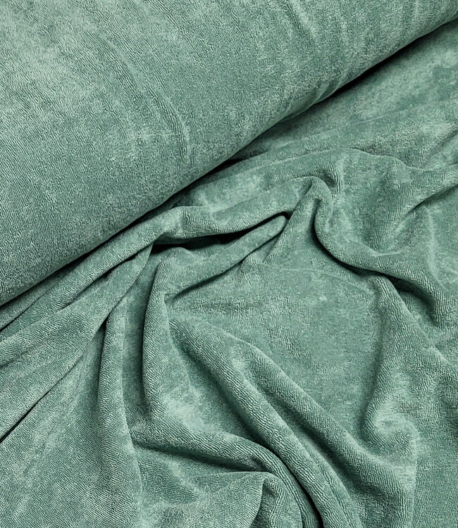 mintgroene spons - rekbare badstof
