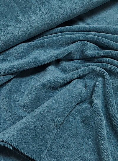 petrolgroen spons / rekbare badstof