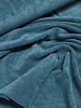 petrol green sponge / stretch terry cloth