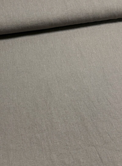 100% washed linnen donkergrijs