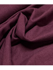 100% washed linnen - aubergine