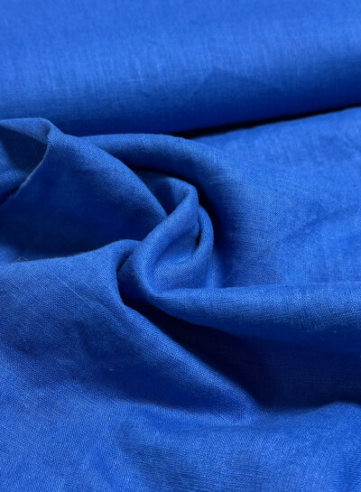 Madeline kobaltblauw washed linnen