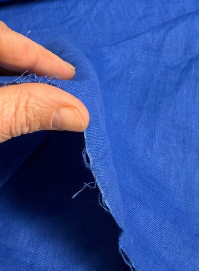 Madeline cobalt blue washed linen