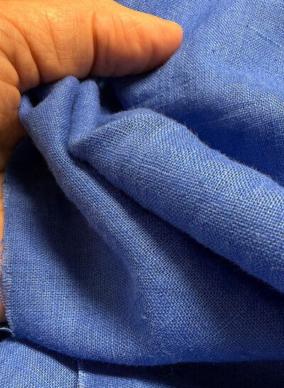 Madeline cobalt blue washed linen