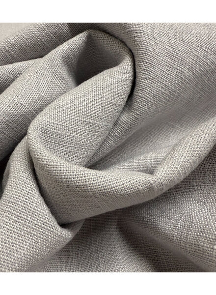 100% washed linen grey