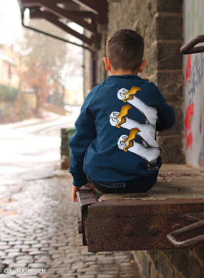 Swafing Shitstorm danger zone - French terry panel 85cm