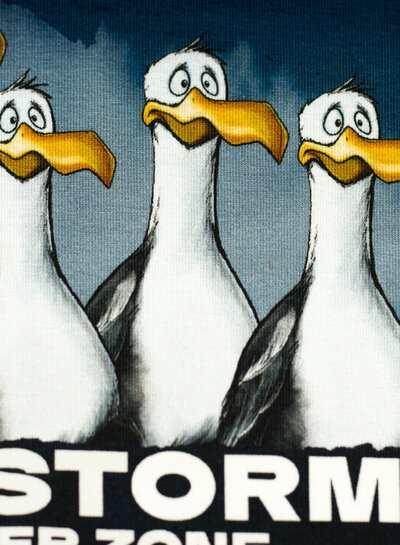 Swafing Shitstorm danger zone - French terry panel 85cm