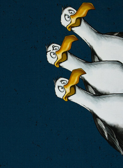 Swafing Shitstorm danger zone - French terry paneel 85cm