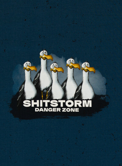 Swafing Shitstorm danger zone - French terry panel 85cm