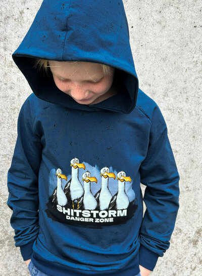 Swafing Shitstorm danger zone - French terry panel 85cm