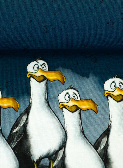 Swafing Shitstorm danger zone - French terry paneel 85cm