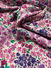 Madeline pink and purple flowers - fine poplin cotton
