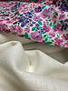 Madeline pink and purple flowers - fine poplin cotton