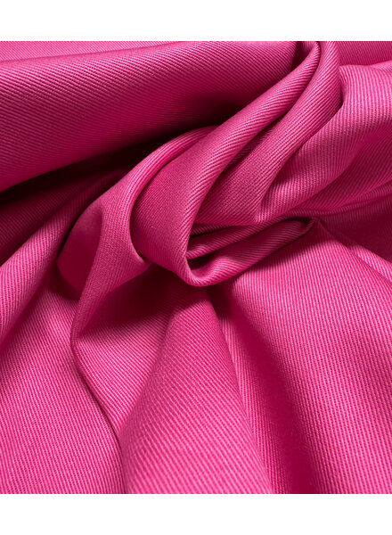 Madeline fuchsia - gabardine - sturdy woven twill cotton