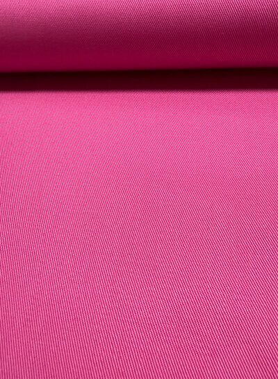 Madeline fuchsia - gabardine - stevig geweven keper katoen