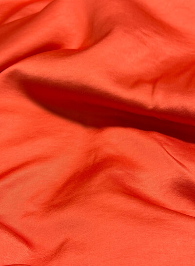 A la Ville coral - Satin viscose - quality Haute Couture