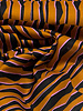 Madeline abstracte zebra - cognac en roze - katoen voile