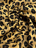 Madeline leopard camel - katoen voile