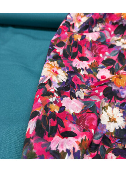 Madeline anemone splendor - cotton voile