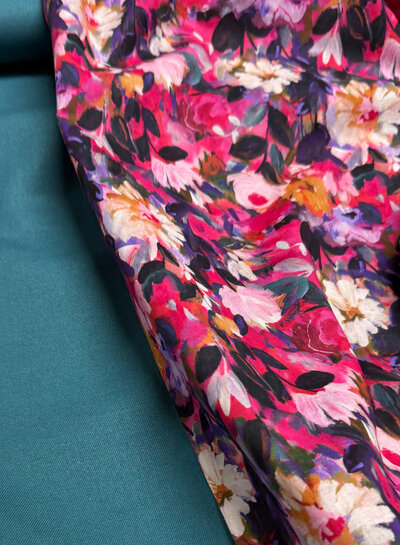 Madeline anemone splendor - cotton voile