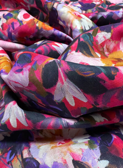 Madeline anemone pracht - katoen voile