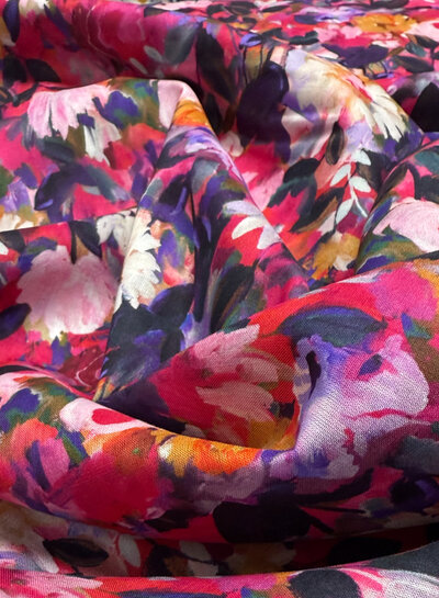 Madeline anemone splendor - cotton voile