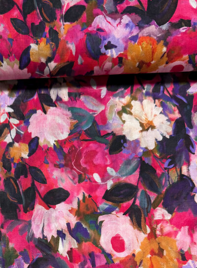 Madeline anemone pracht - katoen voile