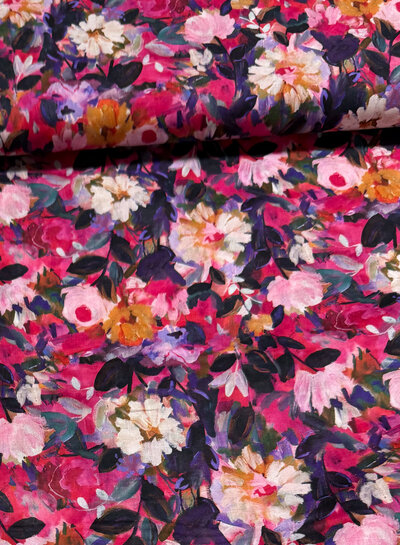 Madeline anemone pracht - katoen voile