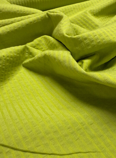 seersucker cotton - green