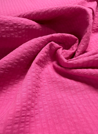seersucker katoen - fuchsia