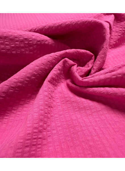 seersucker cotton - fuchsia