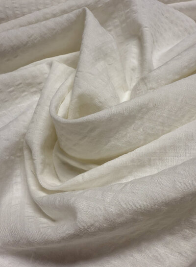 seersucker cotton - white
