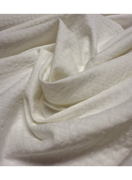seersucker cotton - white