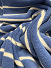 Madeline jeans blue/white striped - sponge stretch terry cloth