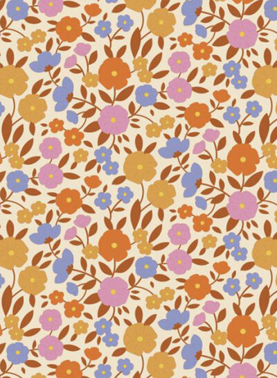 Tilda Janice - Caramel - Wallflower - cotton